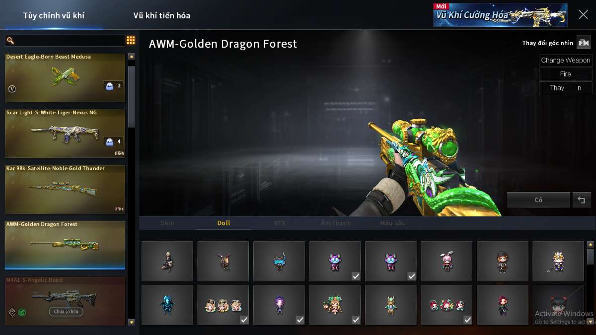 shop acc cf uy tin gia re